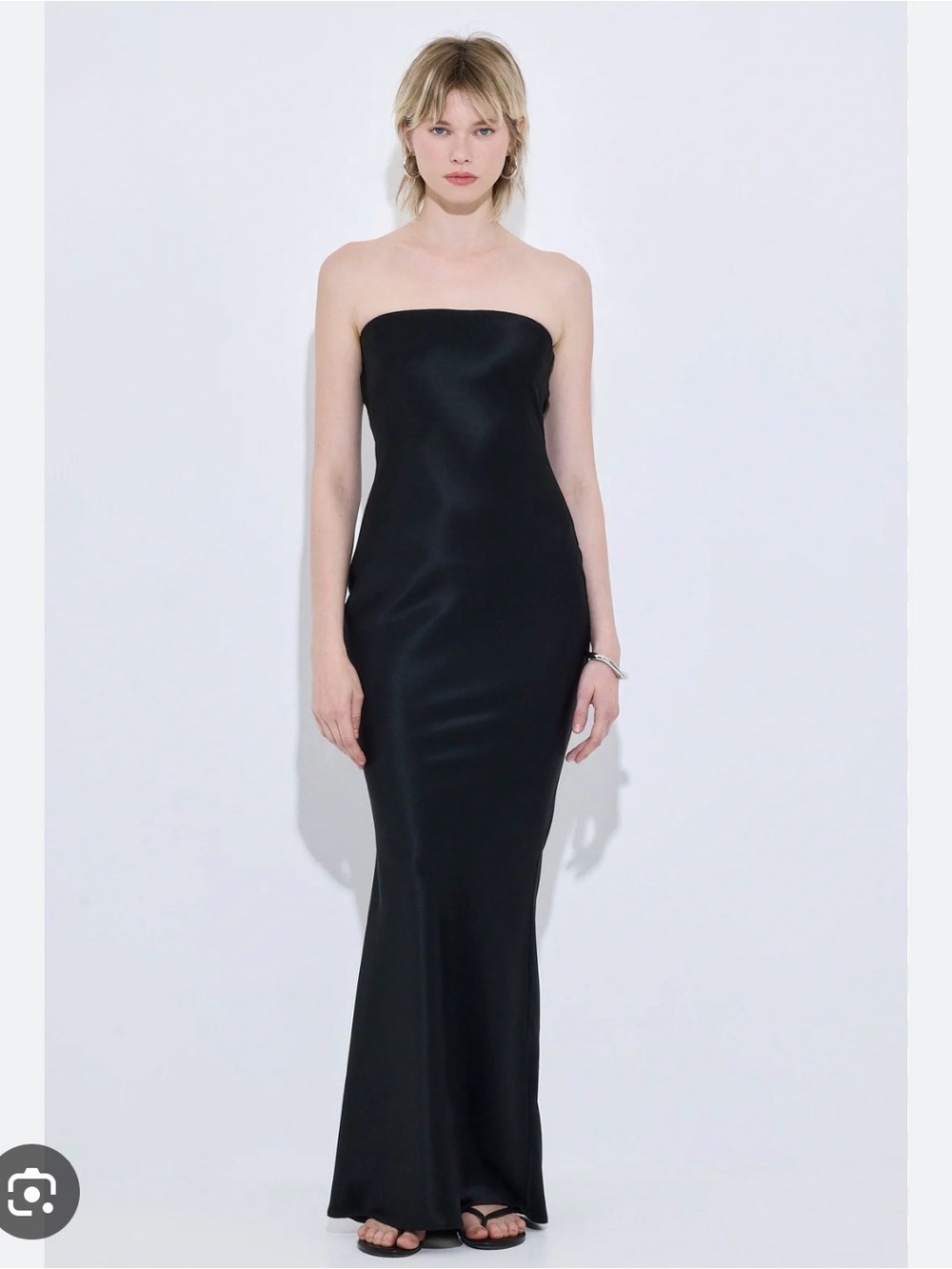 Classic Strapless Black Maxi Dress